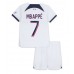 Paris Saint-Germain Kylian Mbappe #7 Barnkläder Borta matchtröja till baby 2023-24 Kortärmad (+ Korta byxor) Billigt